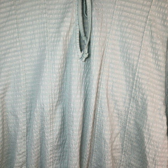 Anthropologie Rebecca Long Sleeve Smocked Waist Top Mint Green Size L - Picture 4 of 7